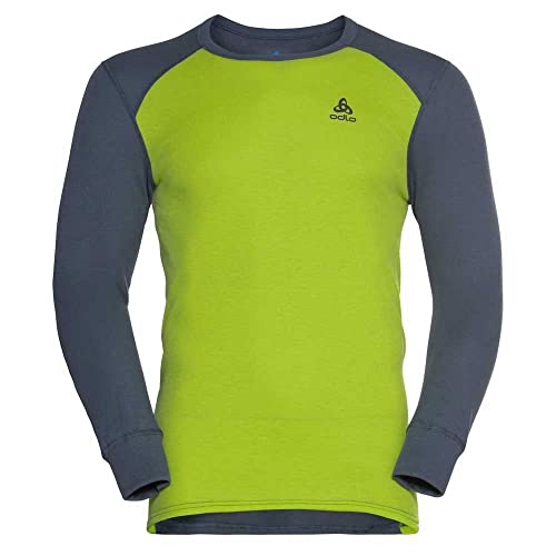 Odlo Herren Active Warm Eco Baselayer-Set, Dark Slate-Green Glow, M von Odlo