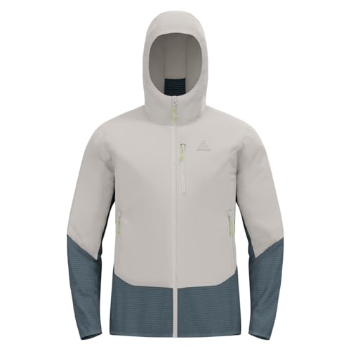 Odlo Herren Ascent Hybrid Jacket Insulated Laufbekleidung Laufjacke Silber - Dunkelgrau L von Odlo