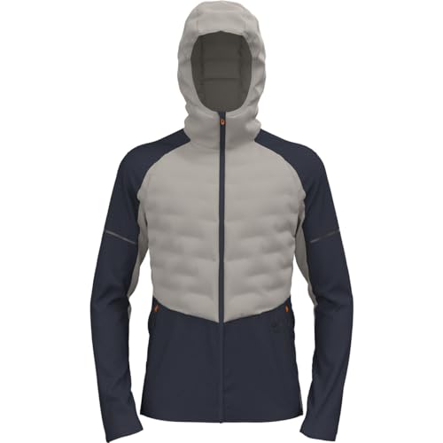 Odlo Herren Laufjacke ZEROWEIGHT INSULATOR silver cloud-india ink L von Odlo