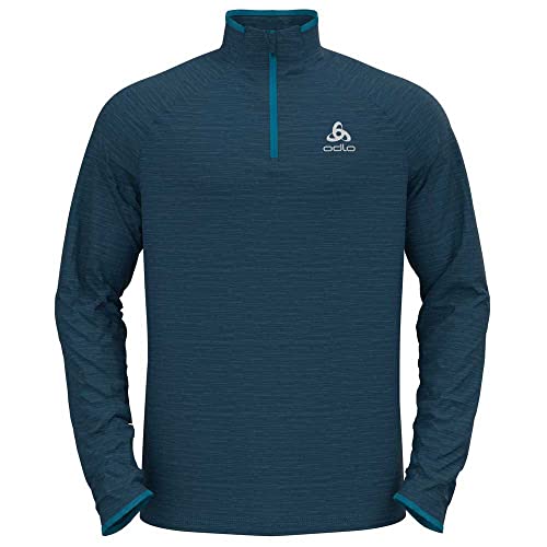 Odlo Herren Sweatshirt-313262 Sweatshirt, Deep Dive Melange, XL von Odlo