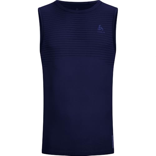 Odlo Herren Unterhemd Base Layer TOP dunkelblau (295), M von Odlo
