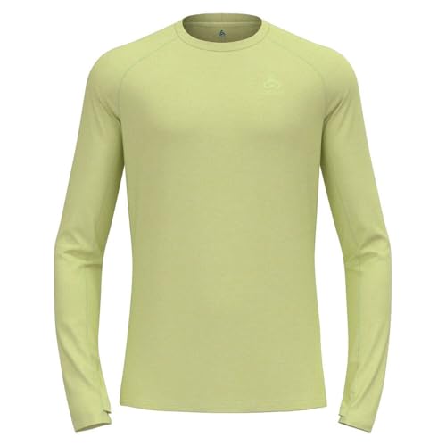 Odlo Herren X-Alp Pw 115 Longsleeve Laufbekleidung Longsleeve Shadow Lime Melange - Limette XL von Odlo