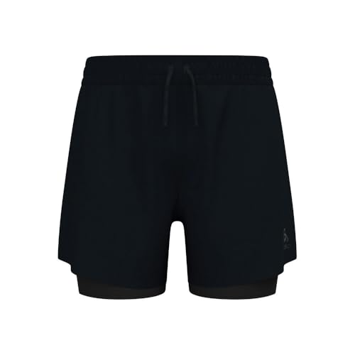 Odlo Herren Zeroweight 5In 2In1 Short Laufbekleidung Laufshorts Black - Schwarz M von Odlo