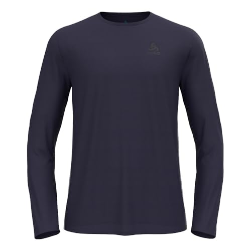 Odlo Herren Zeroweight Chill-Tec Longsleeve Laufbekleidung Laufshirt Eclipse - Dunkelblau XXL von Odlo