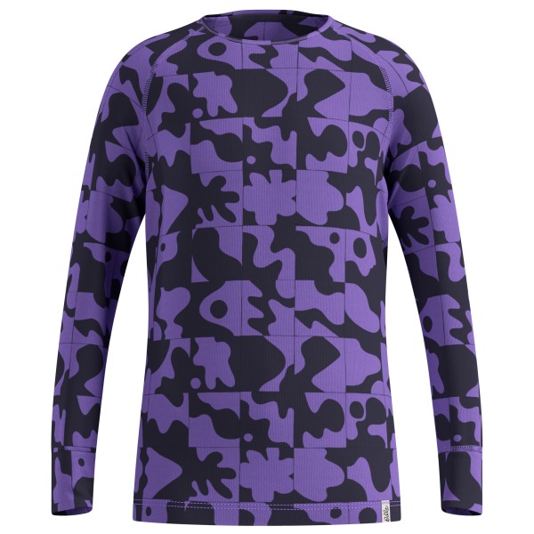 Odlo - Kid's BL Top Crew Neck L/S Active Warm Graphic - Kunstfaserunterwäsche Gr 152 lila/blau von Odlo