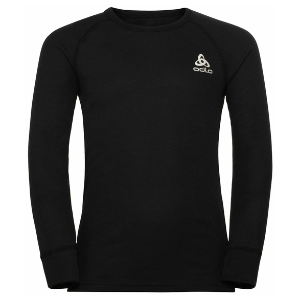Odlo - Kid's Base Layer Top Crew Neck L/S Active Warm Eco - Kunstfaserunterwäsche Gr 92 schwarz von Odlo