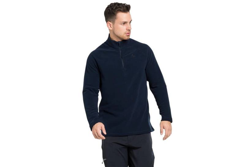 Odlo Langarmshirt 1/2 Zip Rigi (wärmend, Microfleece) saphirblau Herren von Odlo