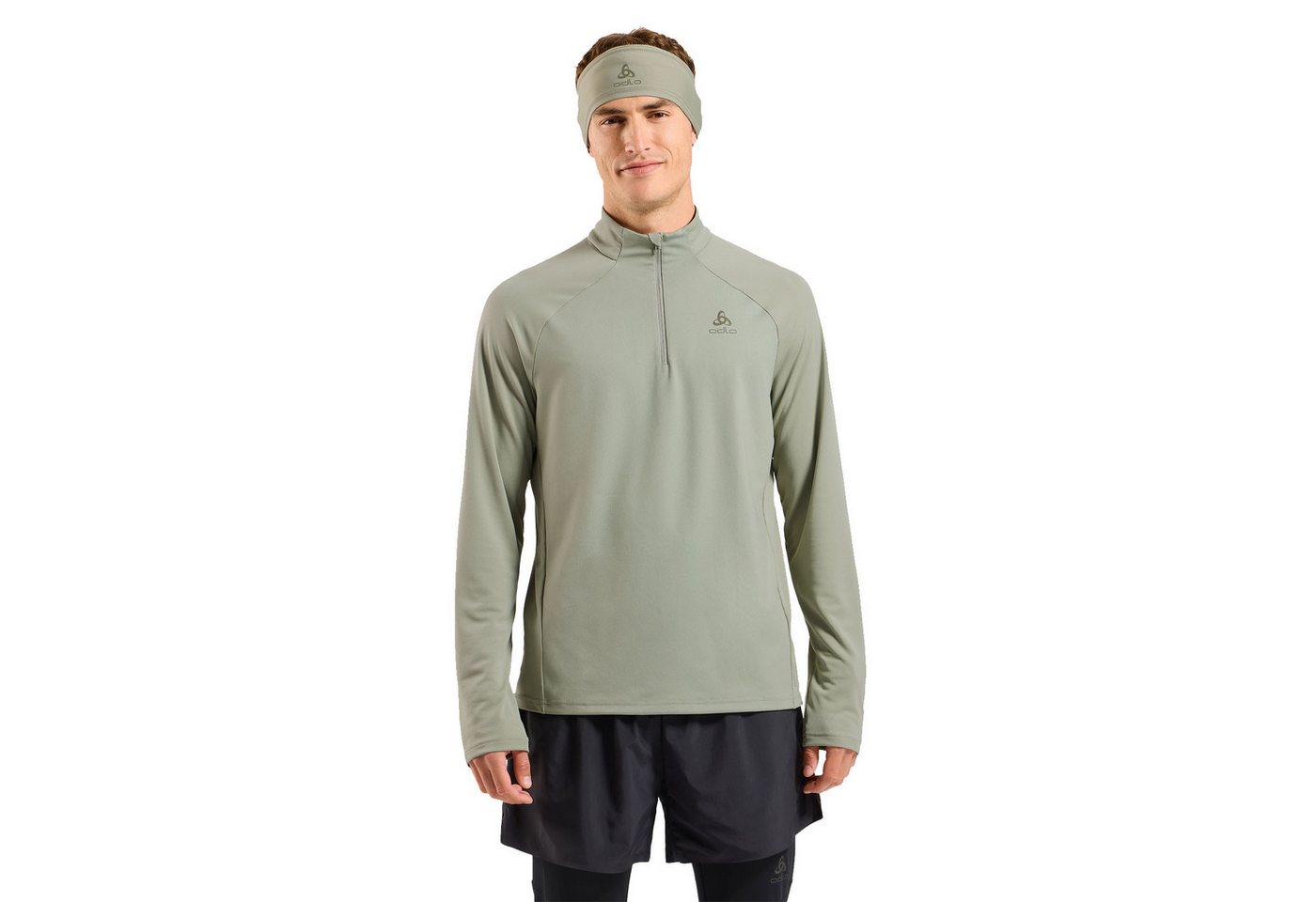 Odlo Langarmshirt Essentials Ceramiwarm Mid Layer 313642-10876 mit Halbreiẞverschluss von Odlo