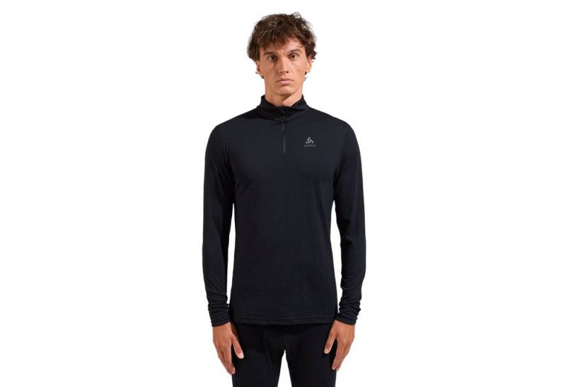 Odlo Langarmshirt Merino 200 (wärmend, Feuchtigkeitsregulierung) schwarz Herren von Odlo