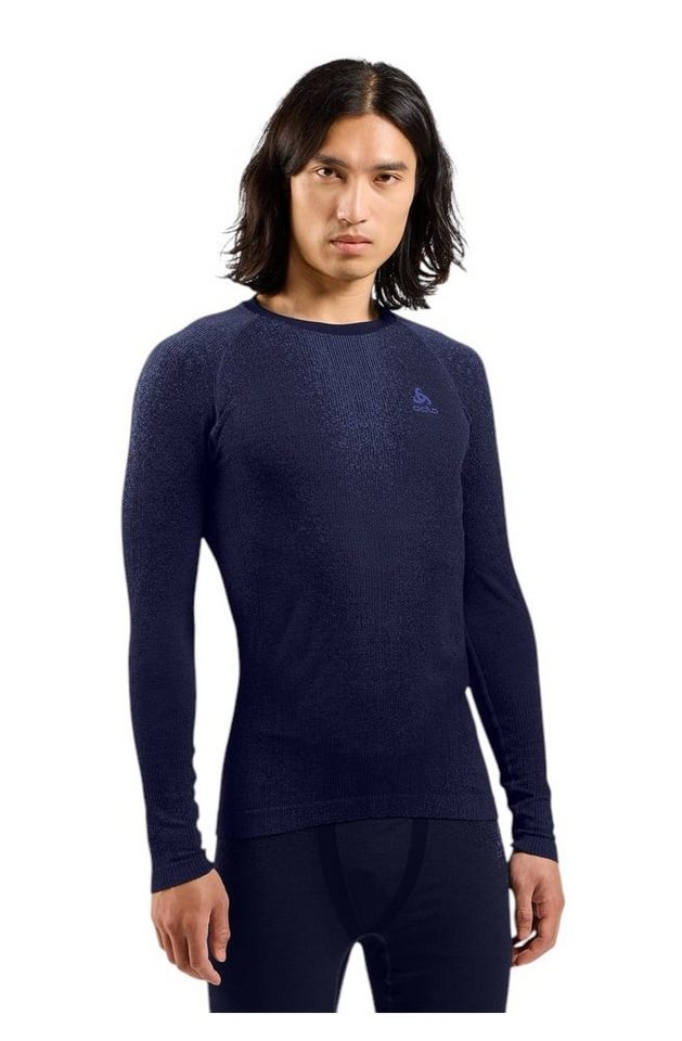 Odlo Langarmshirt Performance Warm Blackcomb (warm, nahtlos, schnelltrocknend) von Odlo