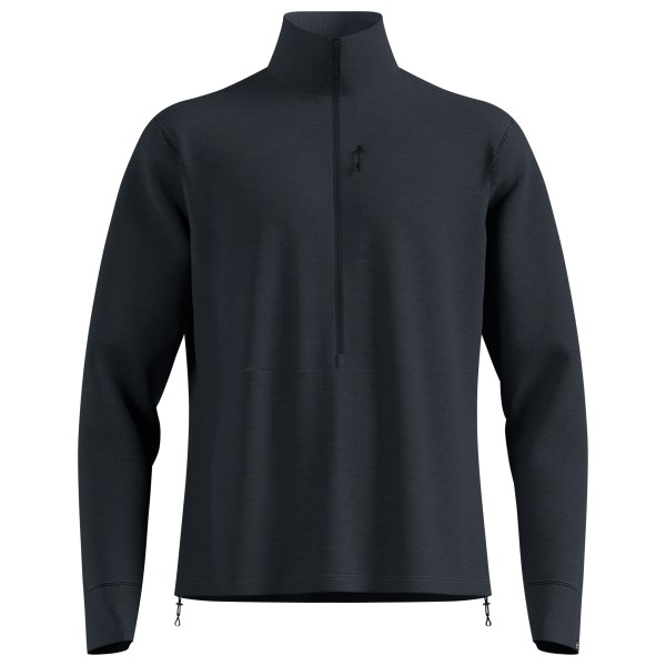 Odlo - Mid Layer 1/2 Zip Grid Fleece - Fleecejacke Gr L schwarz/blau von Odlo