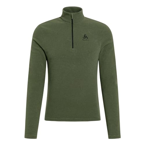 Odlo Herren Roy 1/2 Zip Longsleeve, Matte Green-deep Depths, L von Odlo