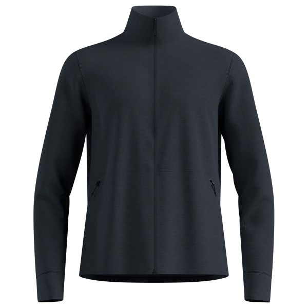 Odlo - Mid Layer Full Zip Grid Fleece - Fleecejacke Gr M schwarz/blau von Odlo