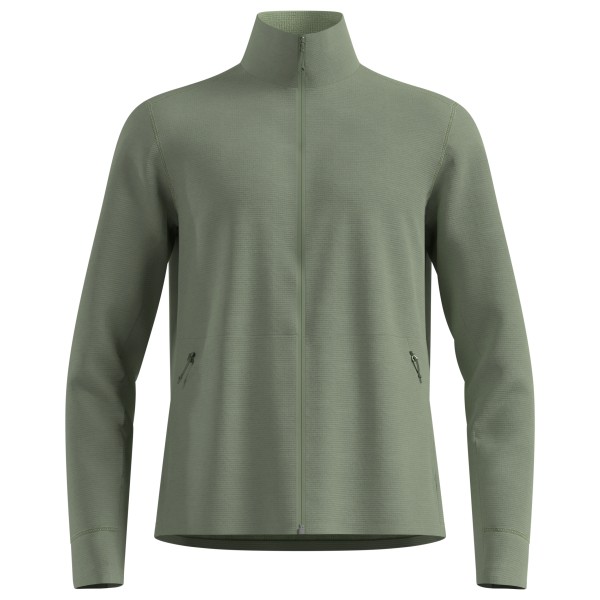 Odlo - Mid Layer Full Zip Grid Fleece - Fleecejacke Gr S oliv von Odlo