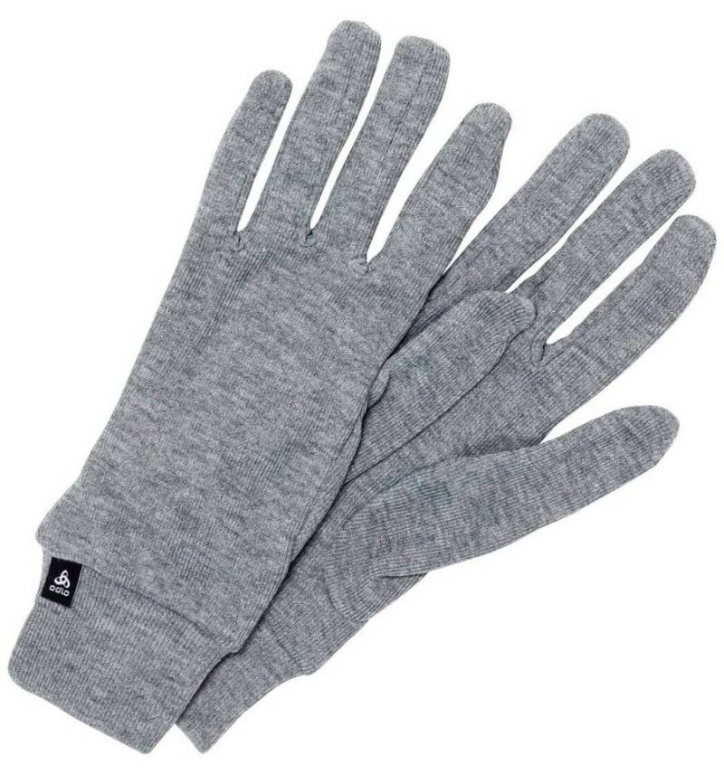 Odlo Multisporthandschuhe Handschuhe Gloves Full Finger Active Warm Eco grau - 1 Paar von Odlo