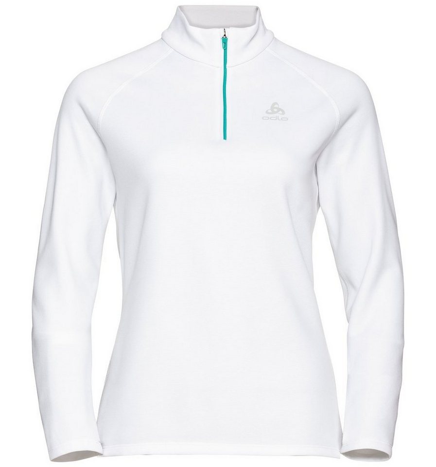 Odlo Rollkragenpullover Mid layer 1/2 zip BESSO WHITE von Odlo