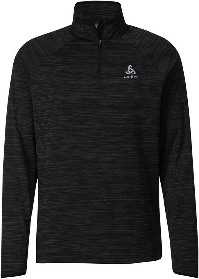 Odlo Rollkragenpullover Mid layer 1/2 zip STEAM black melange von Odlo