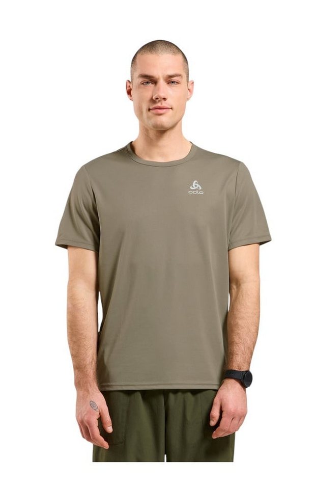 Odlo T-Shirt Wander-/Freizeit Crew Neck Cardada (100% Polyester) vetiverbraun von Odlo