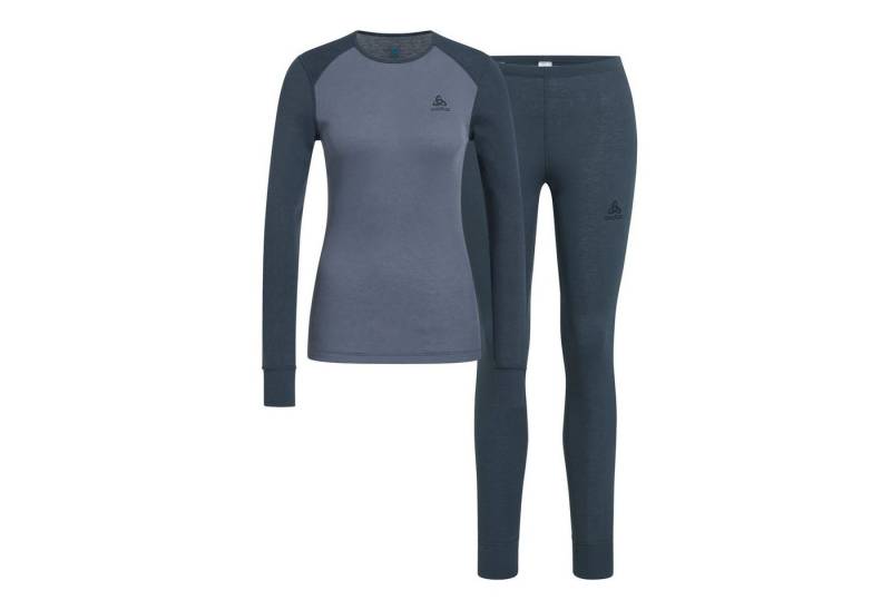 Odlo Thermounterhemd Active WARM Eco Skiunterwäsche-Set (Oberteil + Hose) mit flauschig weicher Innenseite von Odlo