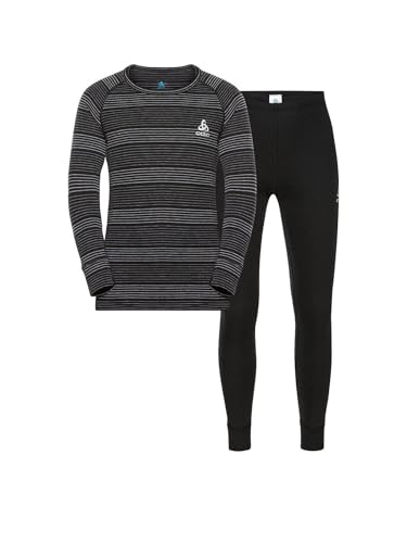 Odlo Thermounterwäsche Kinder Active Warm I Winterleggings und Langarm Thermoshirt Mädchen Jungen I Warmes Skiunterwäsche Set Thermounterwäsche Set I Kinder von Odlo