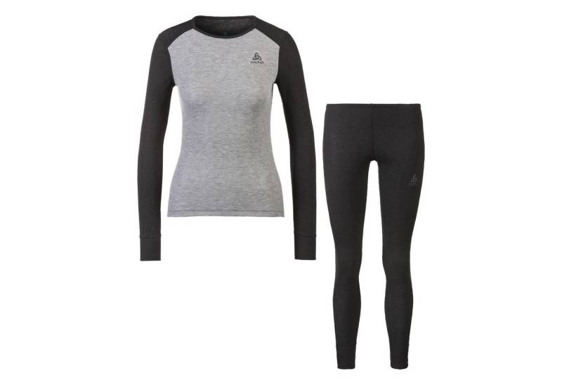 Odlo Unterhemd Set long ACTIVE WARM ECO DARK GREY MELANGE - GREY MELAN von Odlo