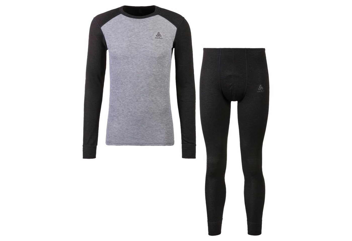 Odlo Unterhemd Set long ACTIVE WARM ECO DARK GREY MELANGE - GREY MELAN von Odlo