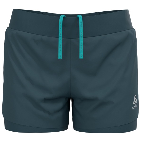 Odlo - Women's 2-In-1 Shorts Zeroweight 3'' - Shorts Gr L blau von Odlo