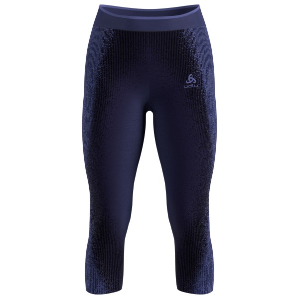 Odlo - Women's BL Bottom 3/4 Performance Warm Blackcomb - Kunstfaserunterwäsche Gr XL blau von Odlo