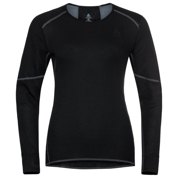 Odlo - Women's BL Top Crew Neck L/S Active X-Warm Eco - Kunstfaserunterwäsche Gr M schwarz von Odlo