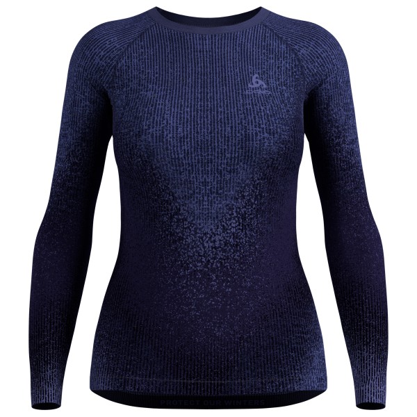 Odlo - Women's BL Top Crew Neck L/S Perf. Warm Blackcomb - Kunstfaserunterwäsche Gr XS blau Odlo - Women's BL Top Crew Neck L/S Perf. Warm Blackcomb - Kunstfaserunterwäsche Gr XS blau von Odlo