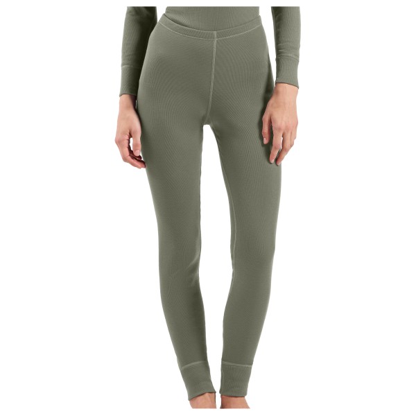Odlo - Women's Base Layer Bottom Long Active Warm Eco - Kunstfaserunterwäsche Gr S oliv von Odlo