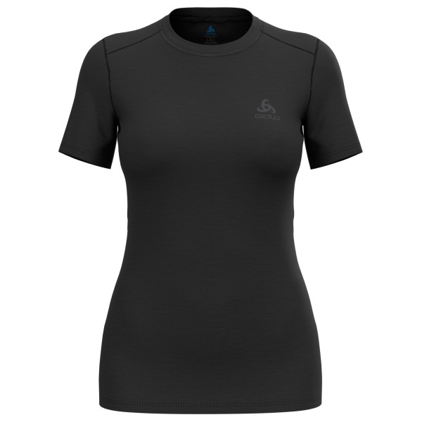 Odlo - Women's Merino 160 Baselayer Crew Neck S/S - Merinounterwäsche Gr L schwarz von Odlo