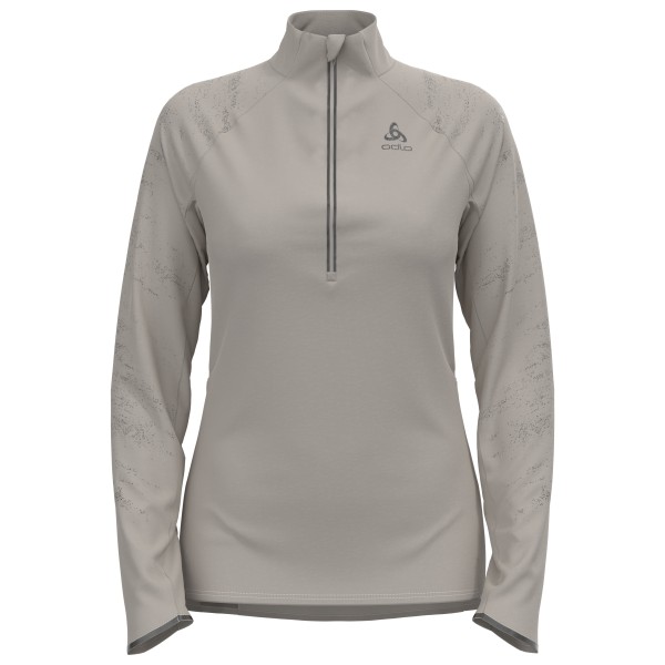 Odlo - Women's Mid Layer 1/2 Zip Zeroweight Ceramiwarm - Laufshirt Gr XS grau von Odlo