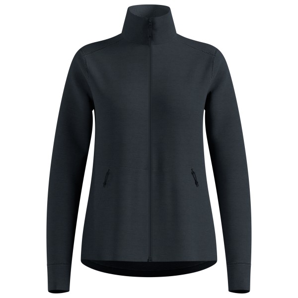 Odlo - Women's Mid Layer Full Zip Grid Fleece - Fleecejacke Gr XL schwarz/blau von Odlo
