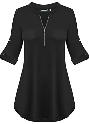 Odosalii Herbst Oberteile Damen Langarm V-Ausschnitt Business Bluse Figurschmeichelnd Hemden Shirts Odosalii Herbst Oberteile Damen Langarm V-Ausschnitt Business Bluse Figurschmeichelnd Hemden Shirts von Odosalii