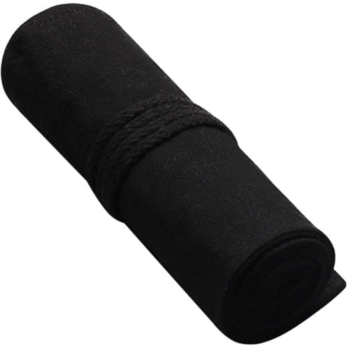 Odoukey Canvas Bleistift Organizer -Beutel, 72 Schlitzbleistift -Hülle mit 2 großen Taschen, 32 x 8 -Zoll von Odoukey