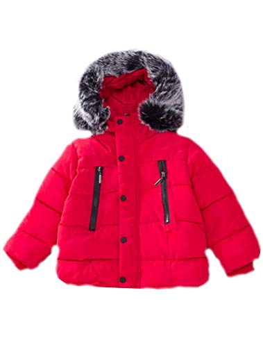 Odziezet Baby Daunenjacke Jungen Winterjacke mit Pelzkragen warm Mädchen Daunenmantel Trenchcoat Dick 1-6 Jahre alt von Odziezet