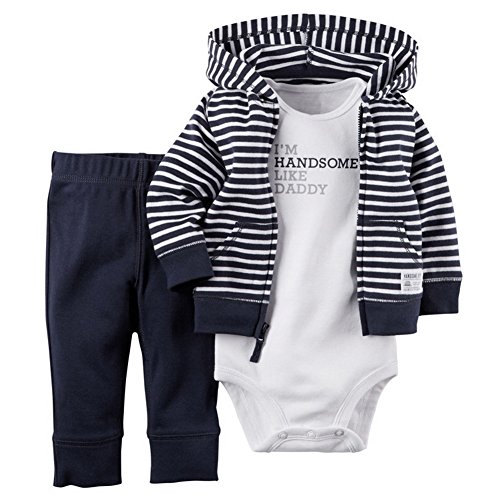 Odziezet Baby Kleidung Set Jungen Romper Langarm Sweatjacke Mädchen Outfits Hoodie Kombination,24 M von Odziezet