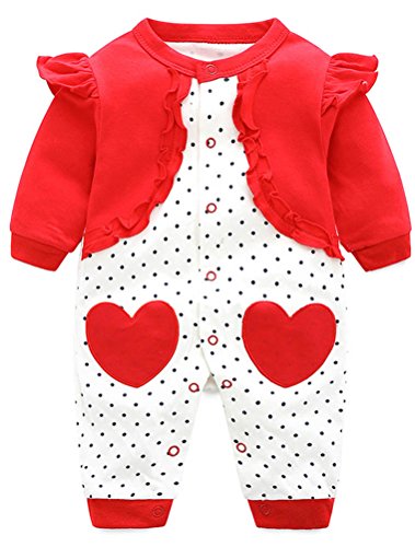 Odziezet Unisex Baby Strampler Neugeborenes Kletterkleidung Baumwolle für Kinder 0-12 Monate von Odziezet