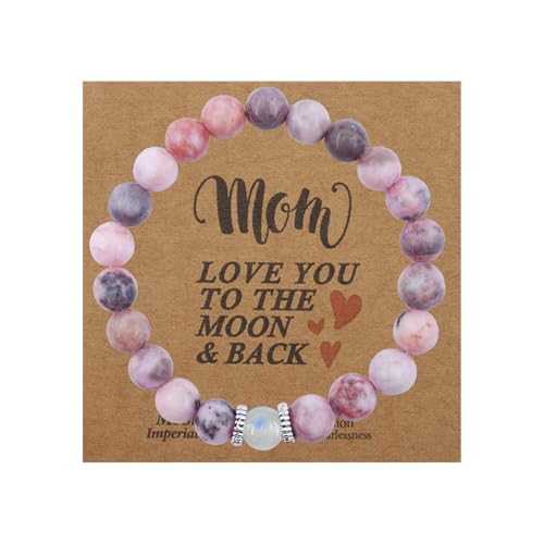 Oeyliz Muttertagsgeschenk für Mutter, Frauen, Mama-Armband, beste Mama, personalisierbar, einzigartige Geschenke, Muttertag, Geburtstag, Weihnachten, Naturstein-Armband, One Size, Stein, Kein Oeyliz Muttertagsgeschenk für Mutter, Frauen, Mama-Armband, beste Mama, personalisierbar, einzigartige Geschenke, Muttertag, Geburtstag, Weihnachten, Naturstein-Armband, One Size, Stein, Kein von Oeyliz