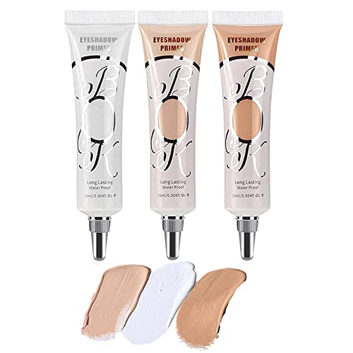 3 Colors Eyeshadow Makeup Primer, Ofanyia Liquid Eyeshadow Primer Matte Eyeshadow Primer Base, Waterproof Smudge-proof Long Lasting Eyeshadow Cream Eye Makeup (Set A - 3 Colors) von Ofanyia