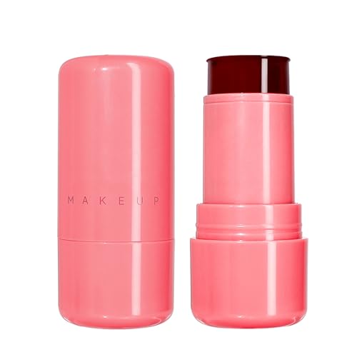 Milk Jelly Blush, Milk Cooling Water Jelly Tint, Milk Lip Tint and Cheek Stain Stick, Long Lasting Jelly Texture Moisturizing Milk Jelly Blush Lip Stain (1, 03# Red, One size) von Ofanyia