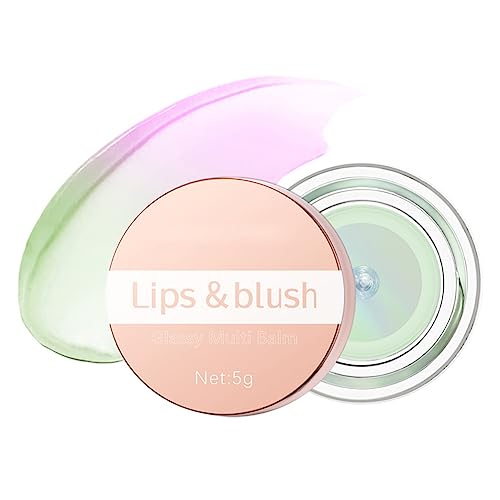 Ofanyia Color Changing Blush, Magic Color Changing Cream Blush for Cheek & Lip, Moisturizing Clear Blush Gel, Multi-Use Waterproof Long-Lasting Face Blusher Makeup (green) von Ofanyia