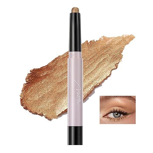 Ofanyia Cream Eyeshadow Stick, Matte and Shimmer Eye Brightener Stick Eyeshadow Pencil, Long Lasting Waterproof Eye Shadow for Eye Makeup (08# (Pearlescent)) von Ofanyia