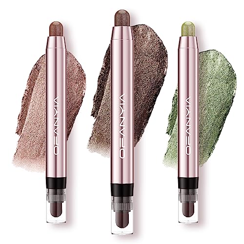 Ofanyia Cream Eyeshadow Stick, Matte and Shimmer Eye Brightener Stick Eyeshadow Pencil, Long Lasting Waterproof Eye Shadow for Eye Makeup (Set B) von Ofanyia