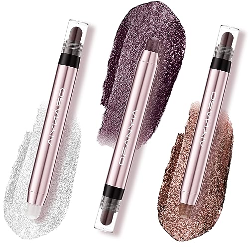 Ofanyia Cream Eyeshadow Stick, Matte and Shimmer Eye Brightener Stick Eyeshadow Pencil, Long Lasting Waterproof Eye Shadow for Eye Makeup (Set D) von Ofanyia