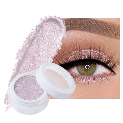 Ofanyia Creme Eyeshadow, Mashed Potato Pearlescent Monochrome Eyeshadow, High Pigmented Shimmer Cream Eyeshadow, Long-lasting Polarized Light Not Smudged Eye Shadow (07# Light Pink(chameleon)) von Ofanyia