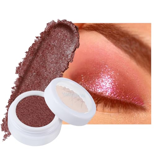 Ofanyia Creme Eyeshadow, Mashed Potato Pearlescent Monochrome Eyeshadow, High Pigmented Shimmer Cream Eyeshadow, Long-lasting Polarized Light Not Smudged Eye Shadow (12# Rose(chameleon)) von Ofanyia