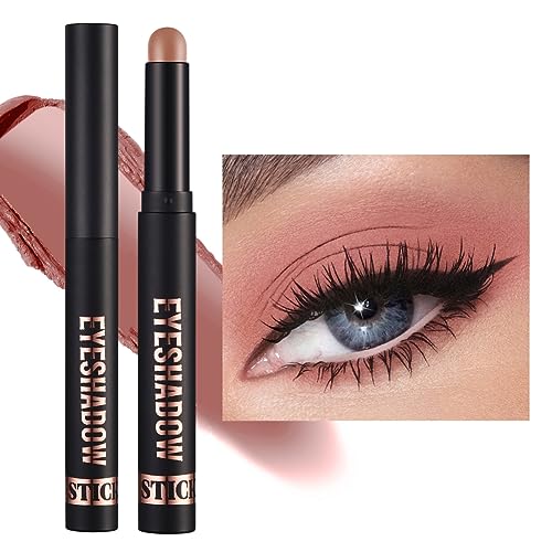 Ofanyia Eyeshadow Stick, Shimmer Matte Eye Shadow Crayon Eye Brightener Stick, Smooth Texture Cream Eyeshadow Pen, Long Lasting Waterproof Hypoallergenic Eye Shadow Pencil Gift Set (12#) von Ofanyia