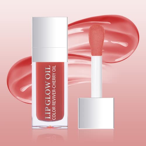Ofanyia Hydrating Lip Glow Oil, Plumping Lip Gloss Tinted Lip Balm Transparent Lip Care, Long Lasting Hydrating Lip Gloss Tinted Lip Non-sticky, Lip Tint Lip Care Oil von Ofanyia